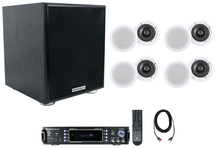 RPA60BT V2 + HC655-16 6.5" White 8-Pack Bundle