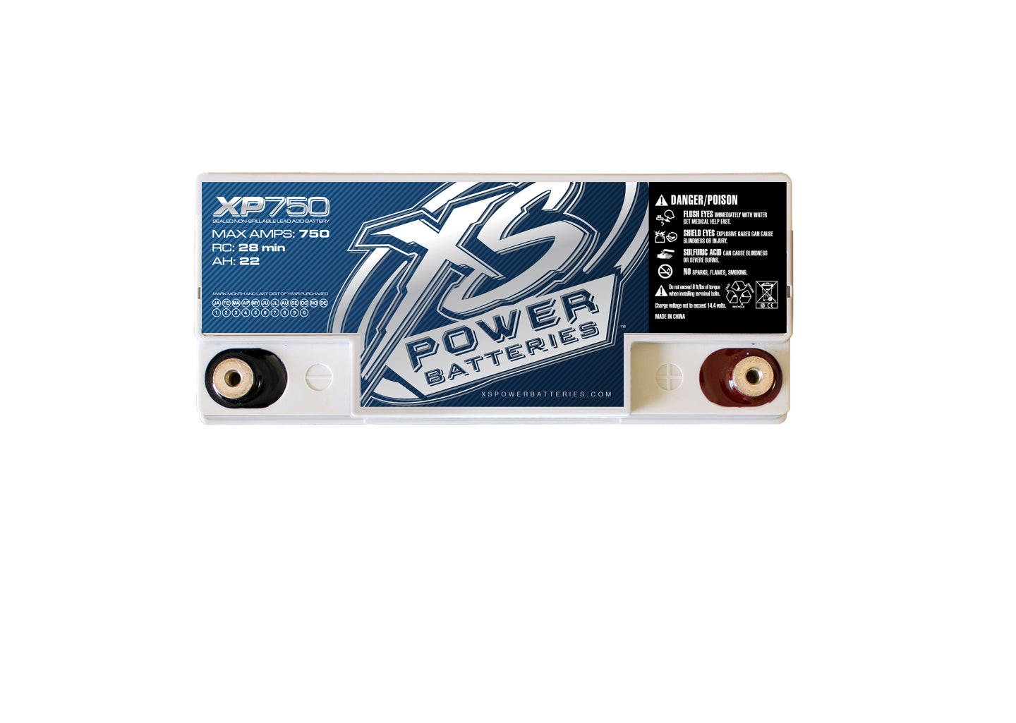 XS Power XP750 750w Power Cell Car Audio Battery+(2) Bluetooth Speakers