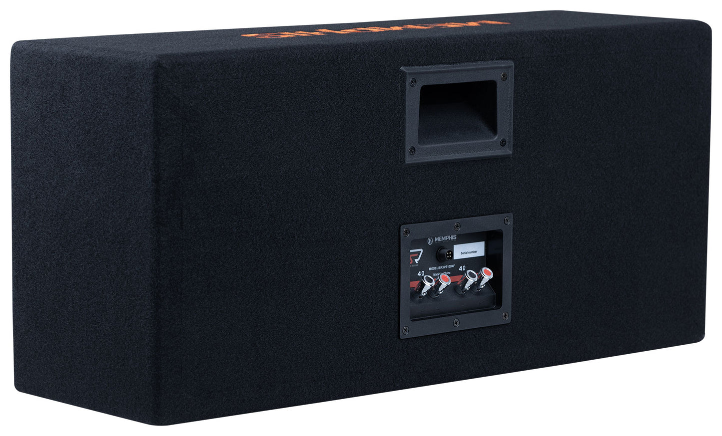 Memphis SRXPE10D4F Dual 10 inch Chuchero Car Enclosure Box w/ LED's and Bluetooth Speaker