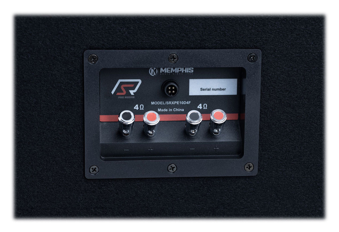 Memphis SRXPE10D4F Dual 10 inch Chuchero Car Enclosure Box w/ LED's and Bluetooth Speaker