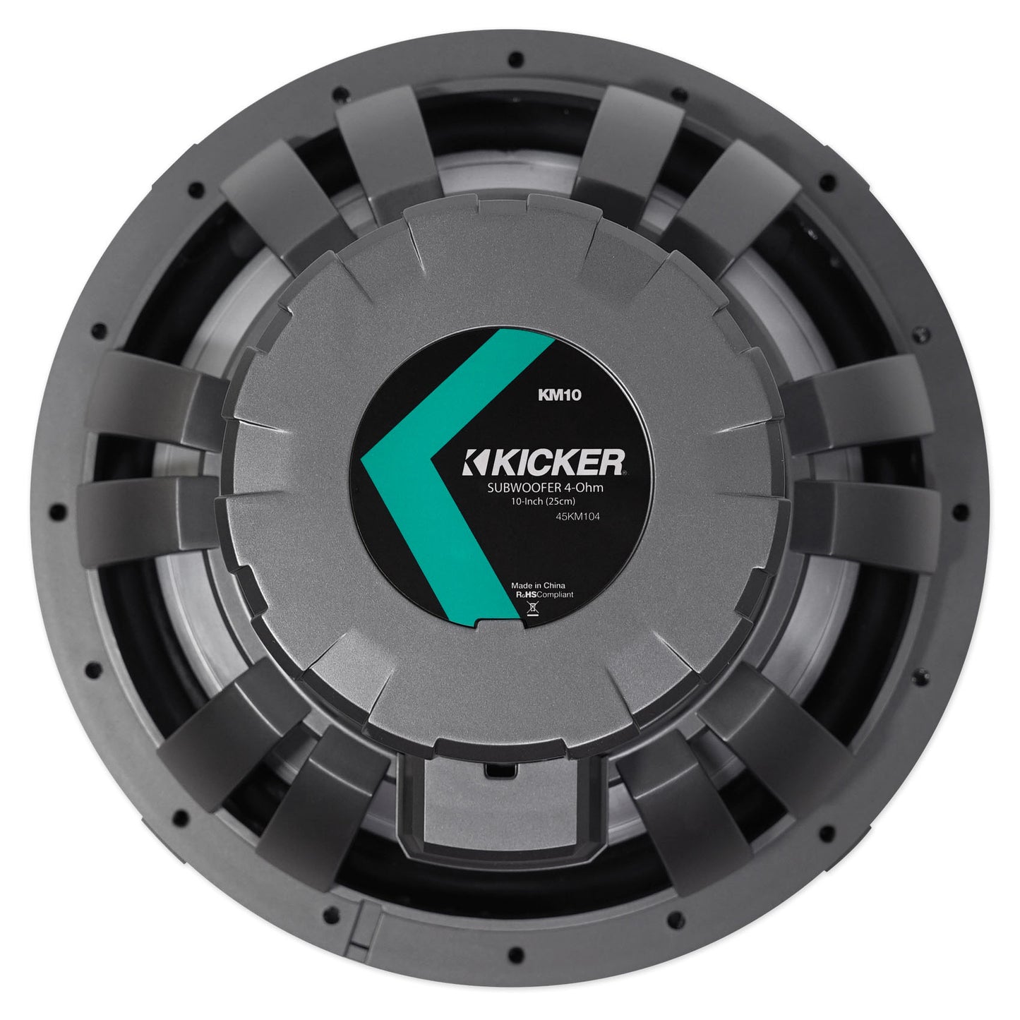 KICKER 45KM102 10" 350w Marine Boat Subwoofer SVC 2-ohm Sub KM10+Free Speaker