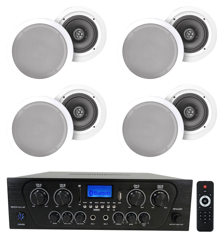 RPA40BT + HC85 White 8-Pack Bundle