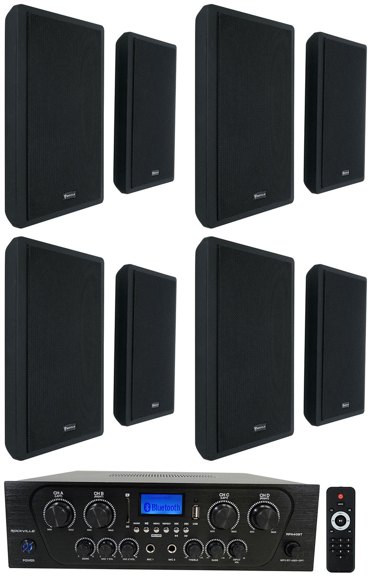 RPA40BT + RockSlim Black 8-Pack Bundle