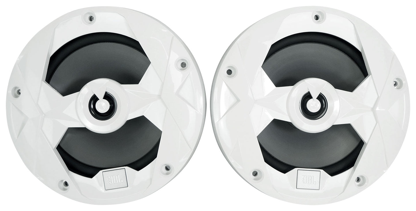 MS65W White 4-Pack + 4-Zone Marine Receiver Bundle