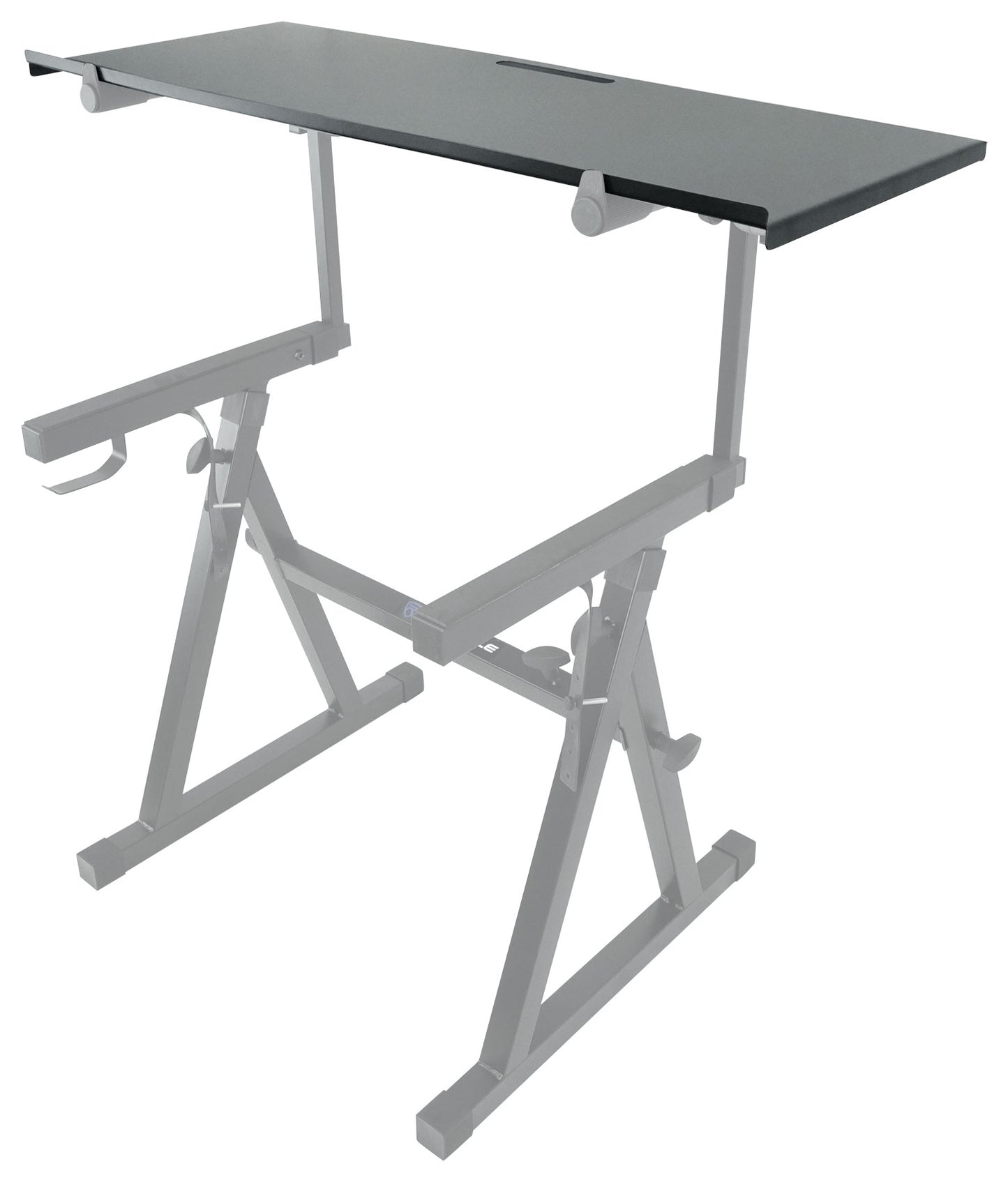 Rockville Z45W Keyboard Stand + Z-Shelf Utility Shelf Bundle