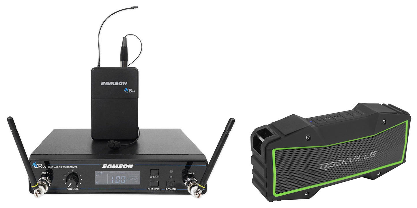 SAMSON Concert 99 Presentation Lavalier Microphone D-Band+Free Bluetooth Speaker