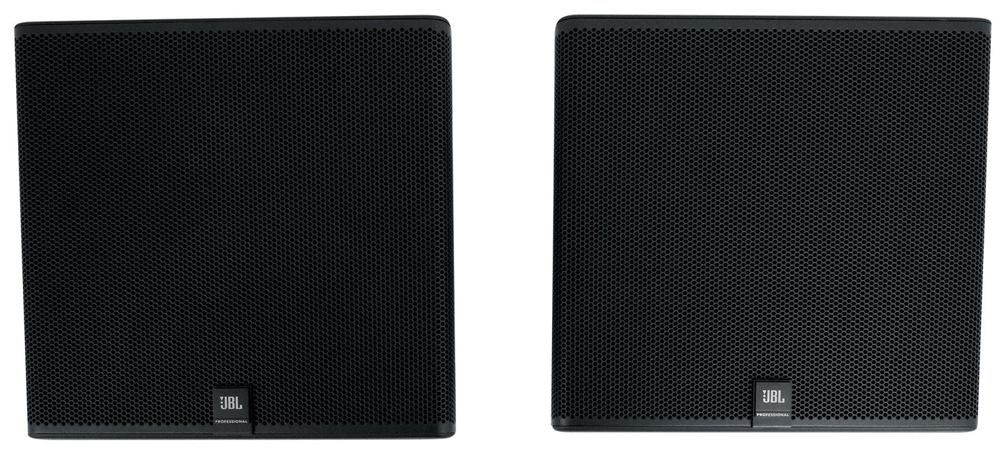 6) JBL SLP12/T-BK Sleek Low-Profile On Wall Mount 3" 70v Commercial Speakers+Amp