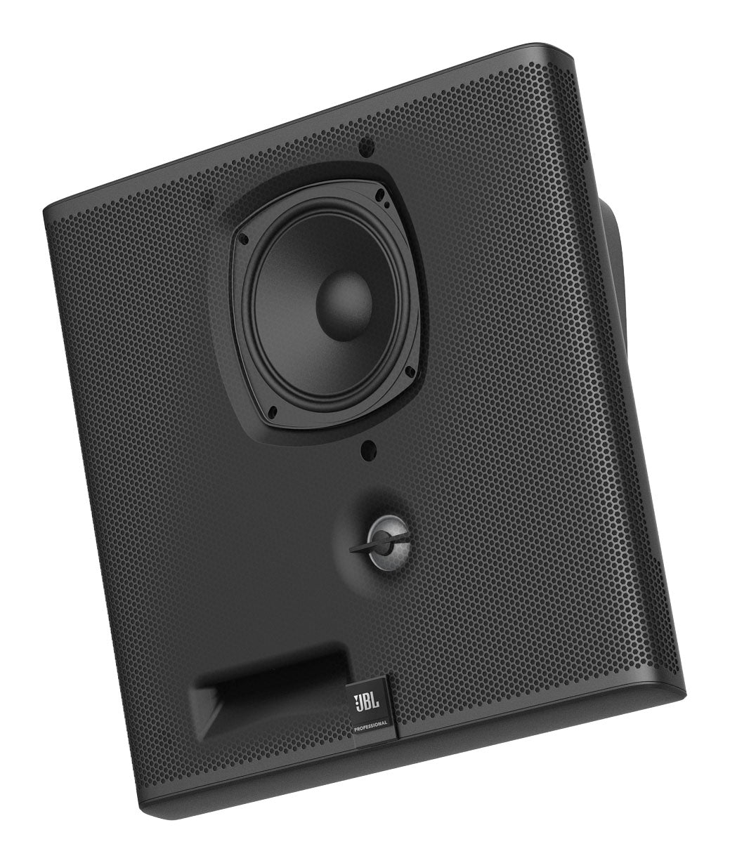 8) JBL SLP14/T-BK Sleek Low-Profile On Wall Mount 4" 70v Commercial Speakers+Amp