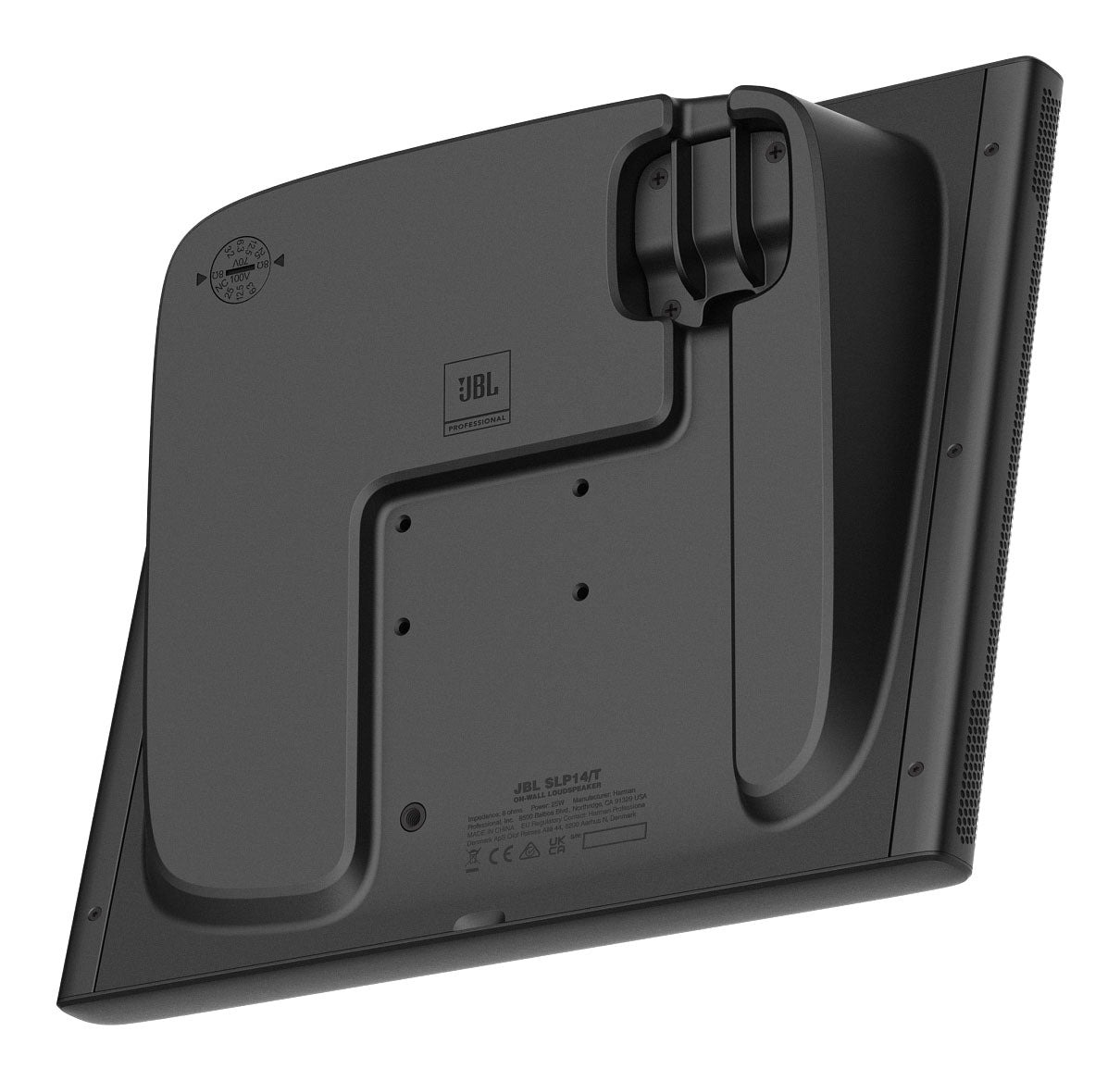 10 JBL SLP14/T-BK Sleek Low-Profile On Wall Mount 4" 70v Commercial Speakers+Amp