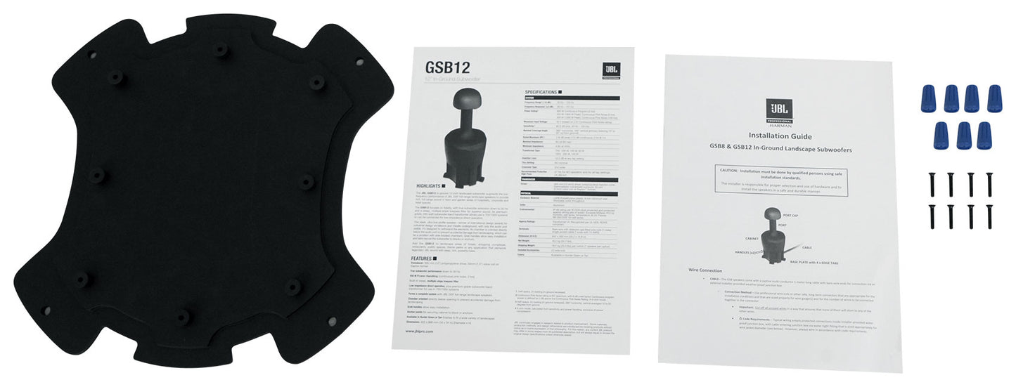 (10) JBL GSF6-TN 6.5" Landscape Ground Stake 70v Commercial Speakers+12" Sub+Amp