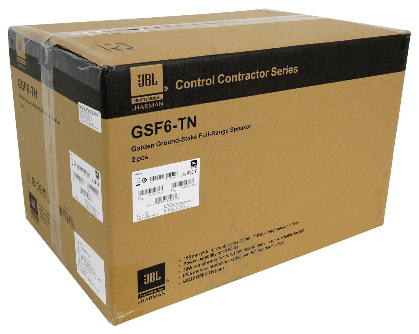 (12) JBL GSF6-TN 6.5" Landscape Ground Stake 70v Commercial Speakers+12" Sub+Amp