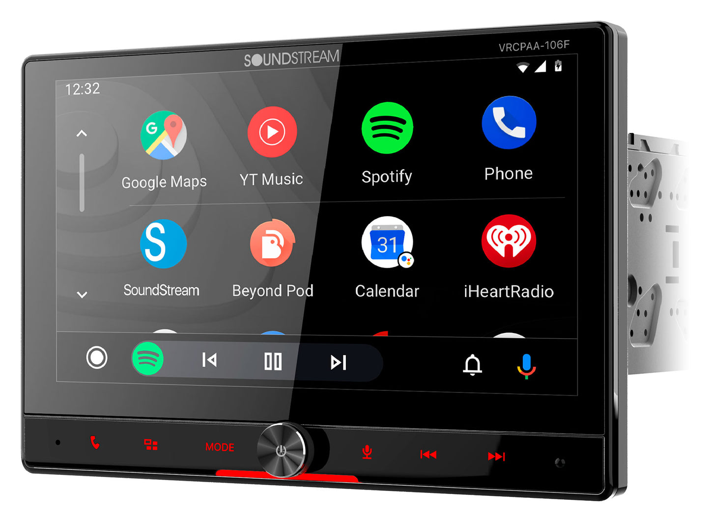 Soundstream VRCPAA-106F 10.6" Car Receiver Bluetooth/Carplay/Android+Backup Cam