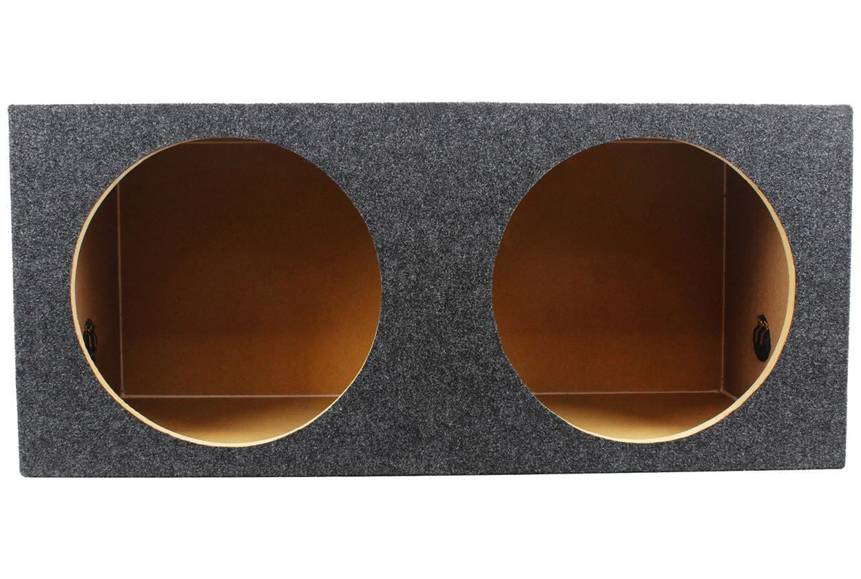 (2) Kicker 50CWCD124 CompC 12" DVC Subwoofers+Sealed Sub Box Enclosure CWCD124