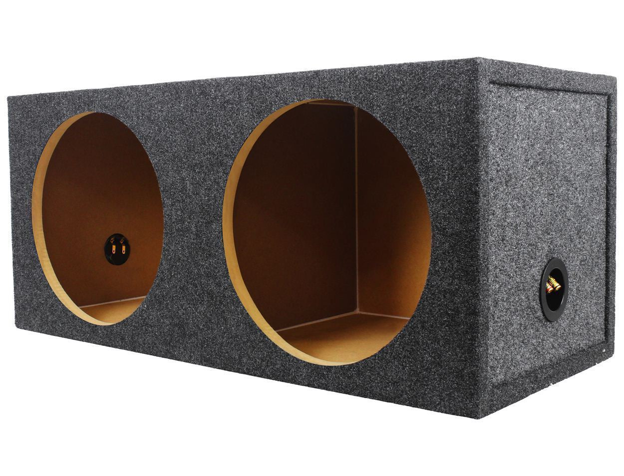 (2) Kicker 50CWCD124 CompC 12" DVC Subwoofers+Sealed Sub Box Enclosure CWCD124