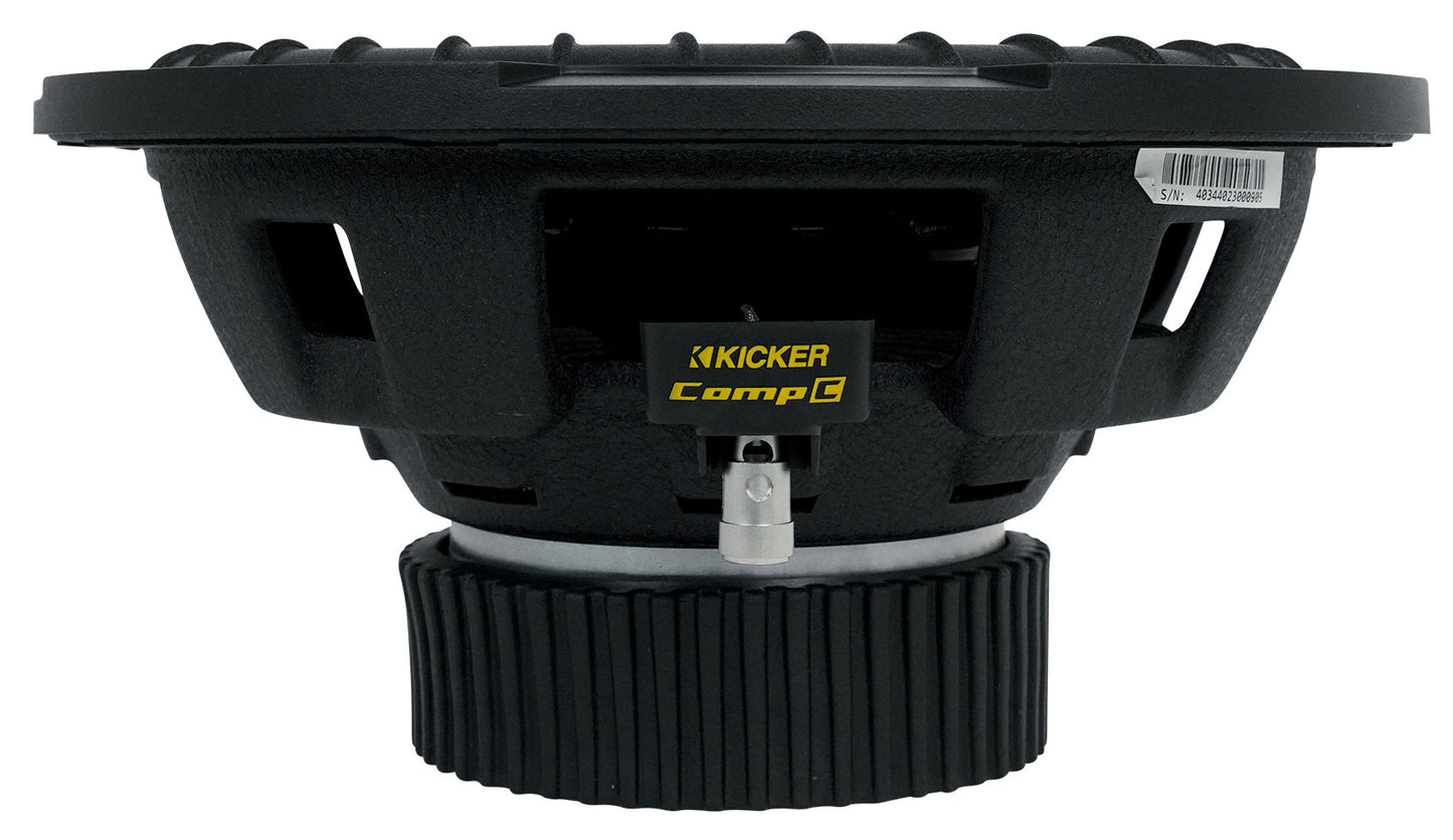 Kicker 50CWCS104 CompC 10" SVC 4 ohm Subwoofer+Sealed Sub Box Enclosure CWCS104