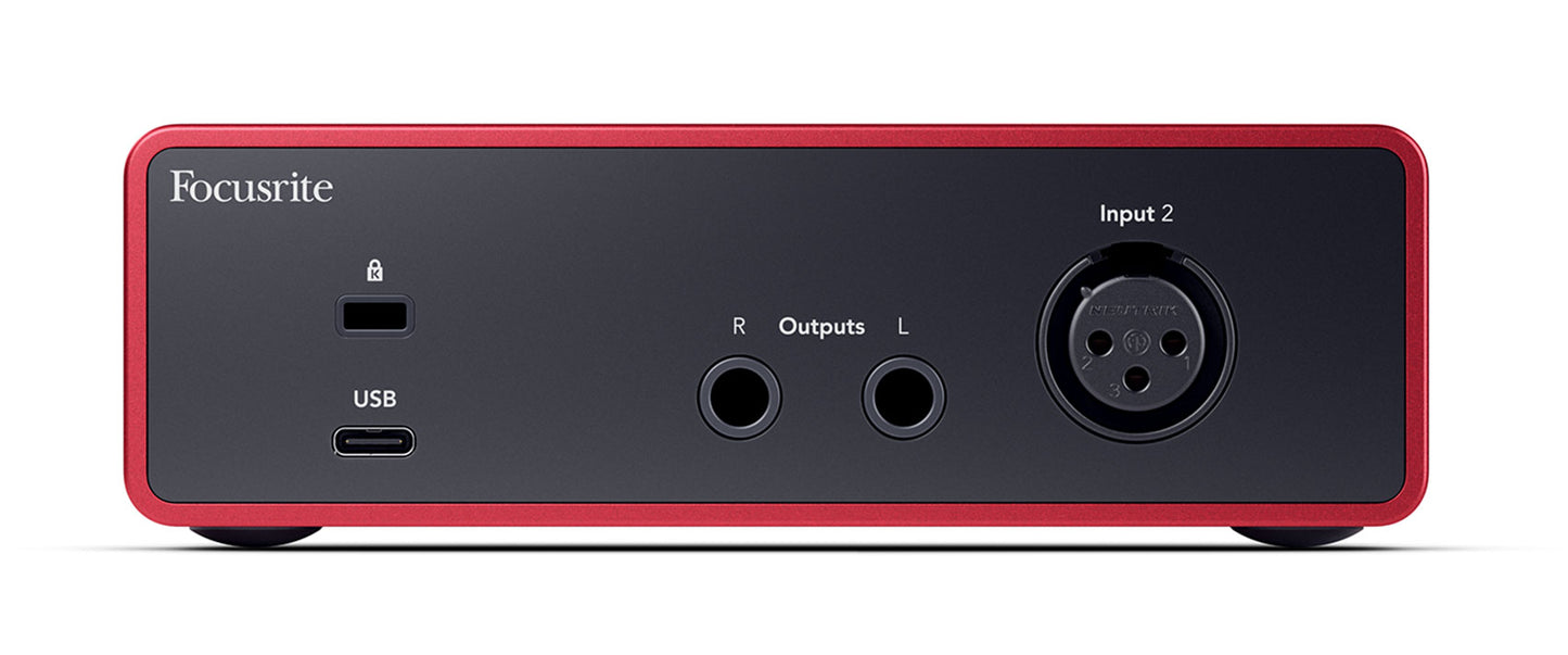 Focusrite Scarlett Solo 4th Gen Studio Recording USB Audio Interface+Microphone