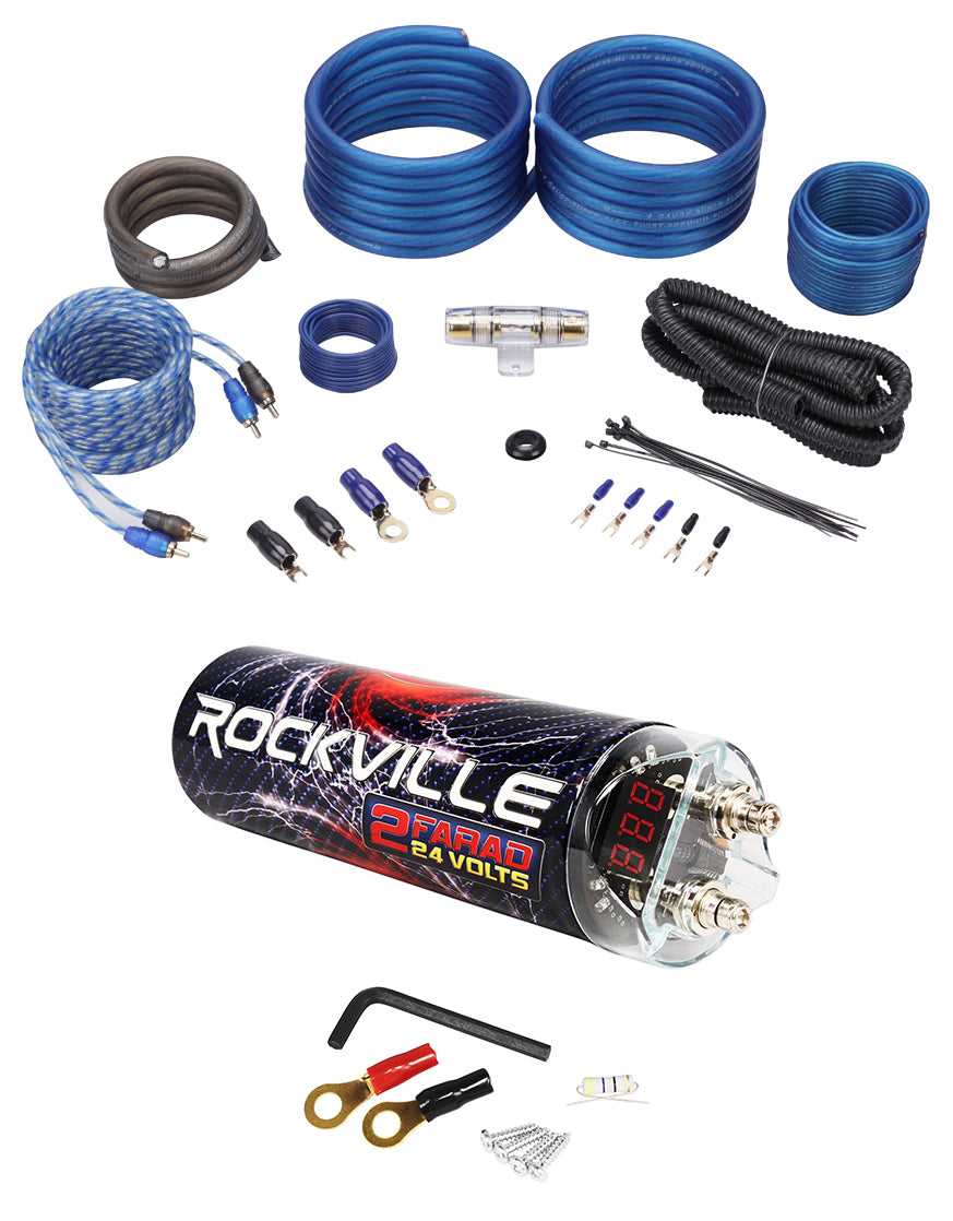 RXC2D + RWK41 4‑Ga Amp Kit Bundle