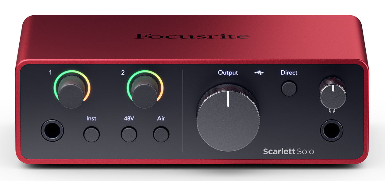 Focusrite Scarlett Solo Studio 4th Gen Recording Interface+Mic+Boom+Pop Filter