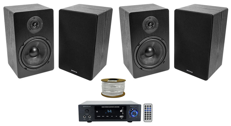 BLUAMP 150 + RockShelf 68B 8-Ohm 4-Pack Bundle