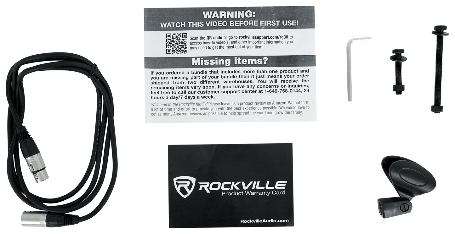 RCM SR Mic + RG30 Pro Boom Arm Bundle