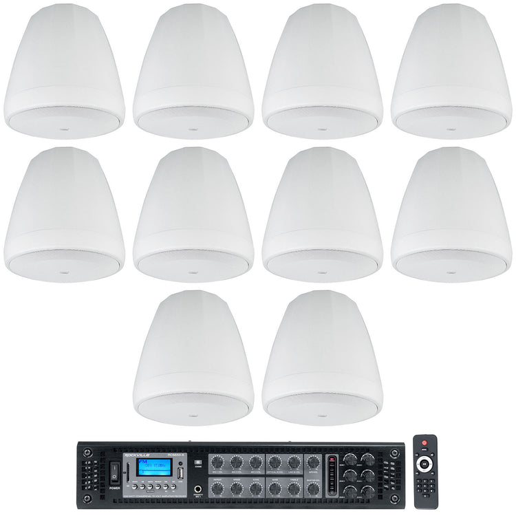 Control 67 P/T White 10-Pack + RCS650-6 Bundle