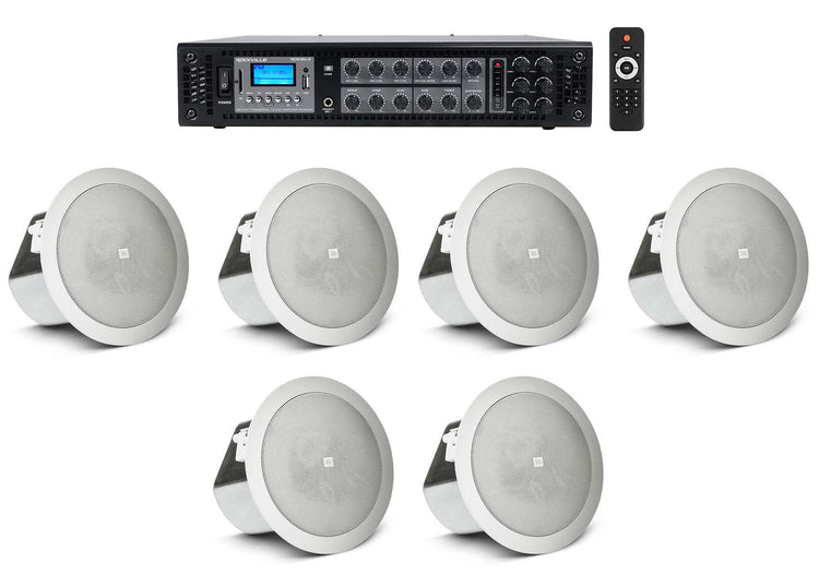 CONTROL 12C/T 6-Pack + RCS180-6 Amplifier Bundle