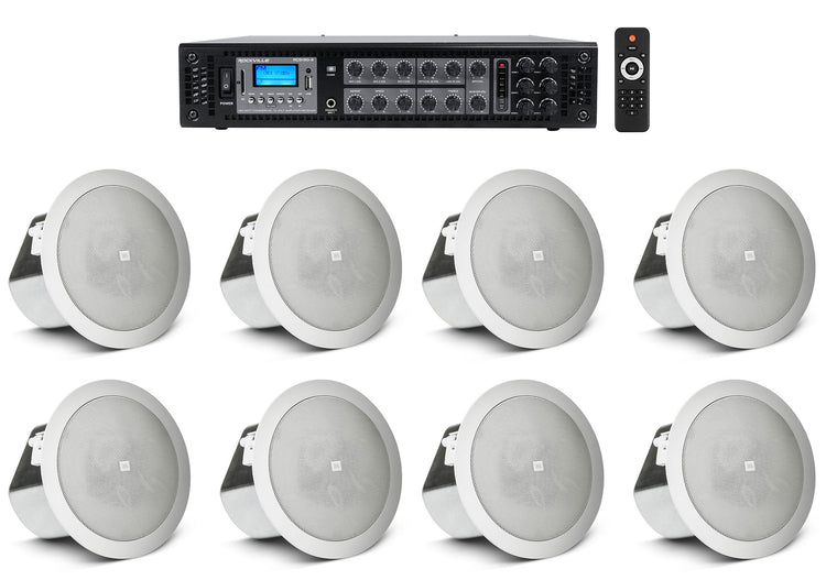 CONTROL 12C/T 8-Pack + RCS180-6 Amplifier Bundle