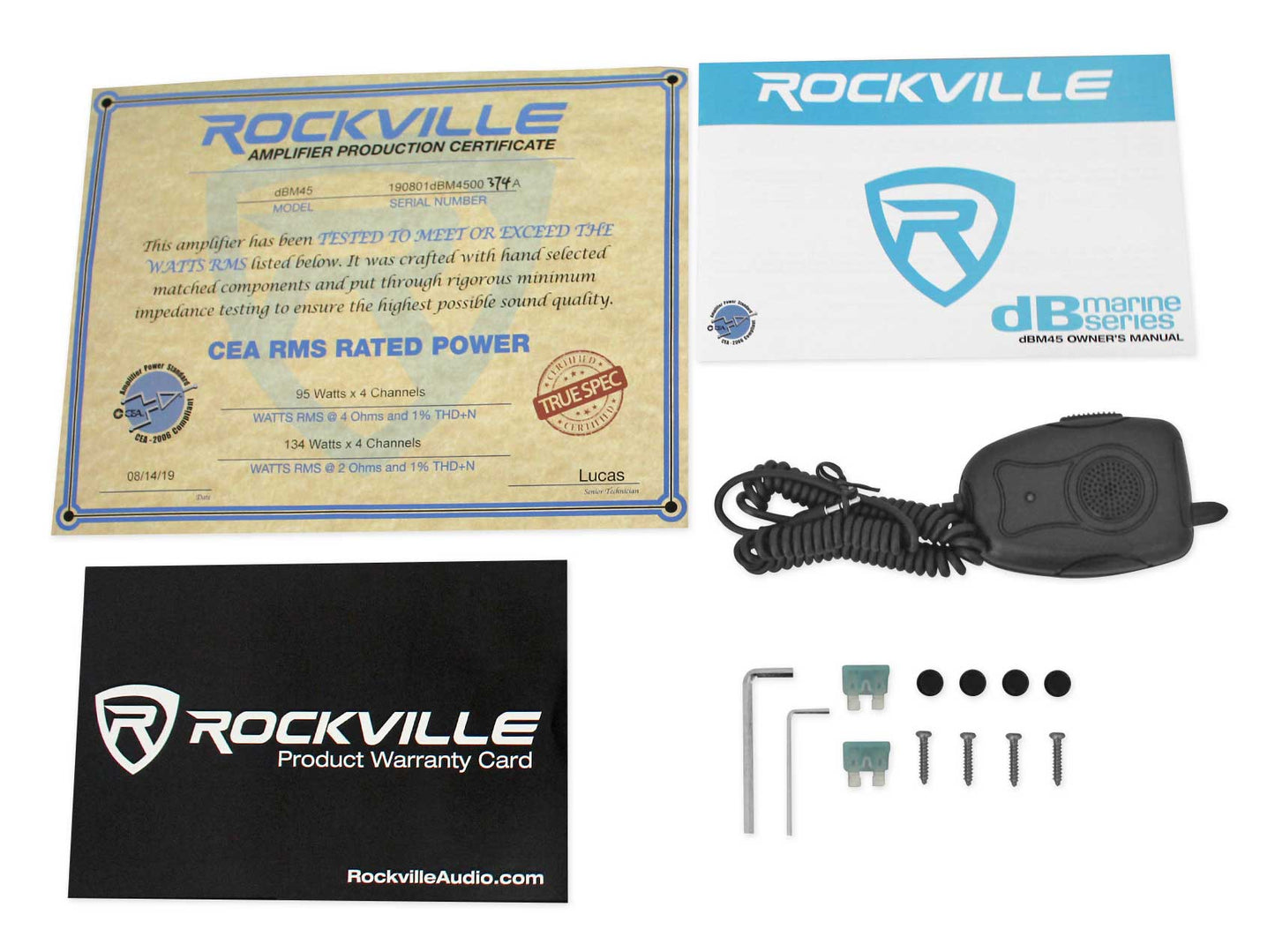 RM-PREMIUM-65 Black 4-Pack + DBM45 Marine Amplifier Bundle