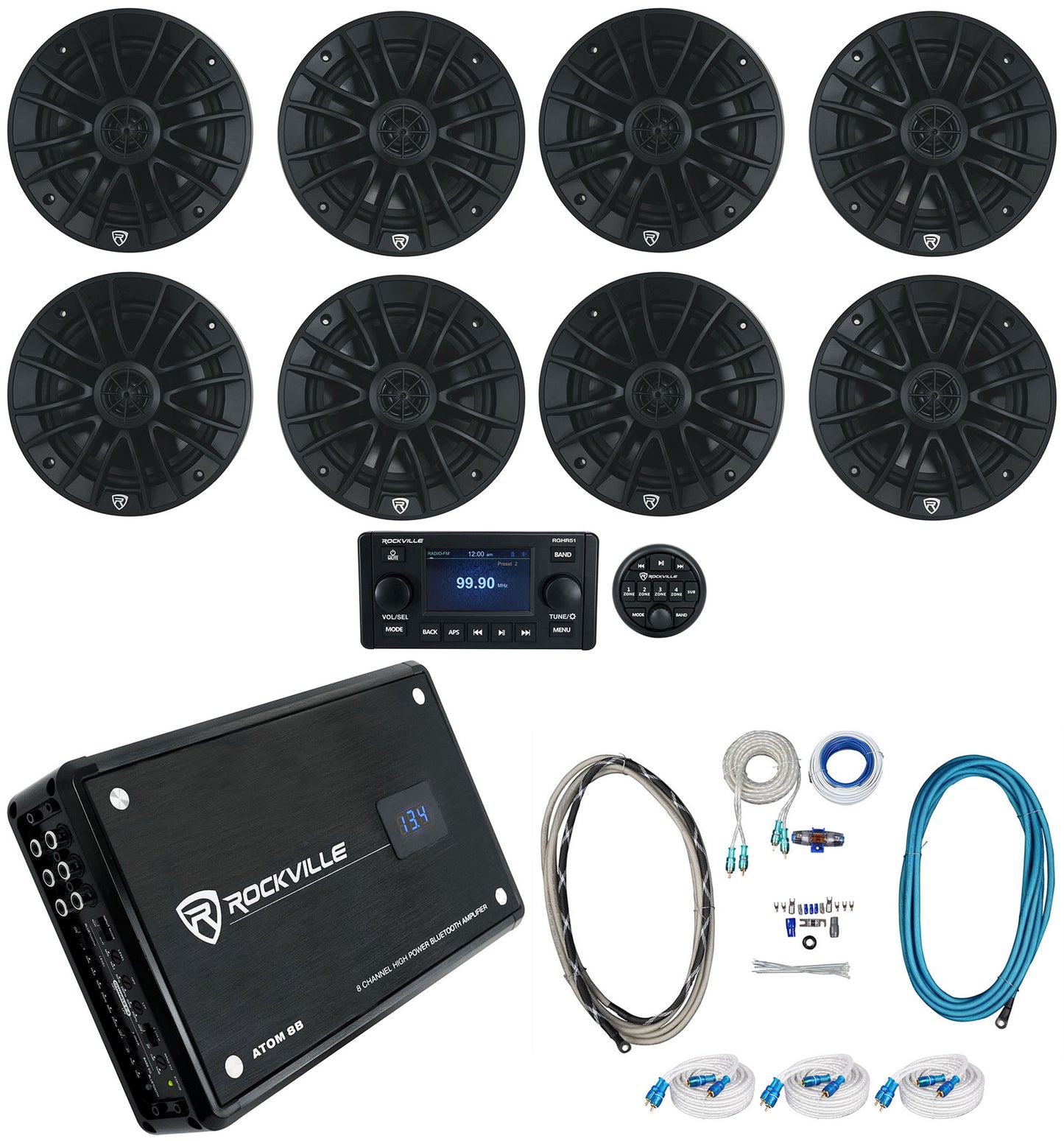 RM-PREMIUM-65 Black 8-Pack + ATOM 8B + RGHR51 Bundle