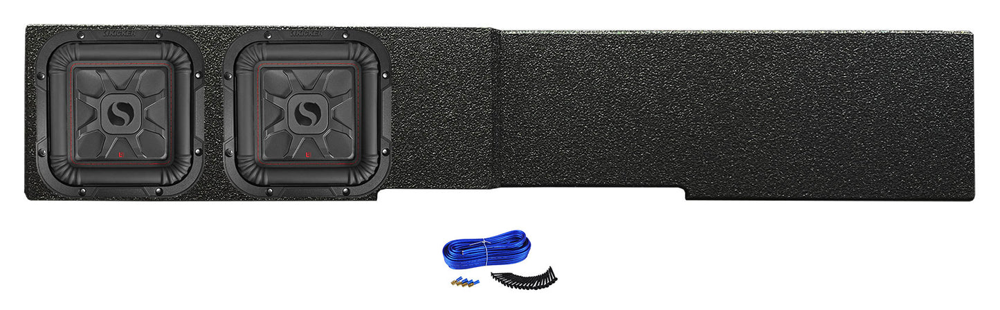 2) KICKER 8 inch L7T Subwoofers in Box Fits 2007-20 GM/Chevy 1500 Crew 2500HD/3500HD