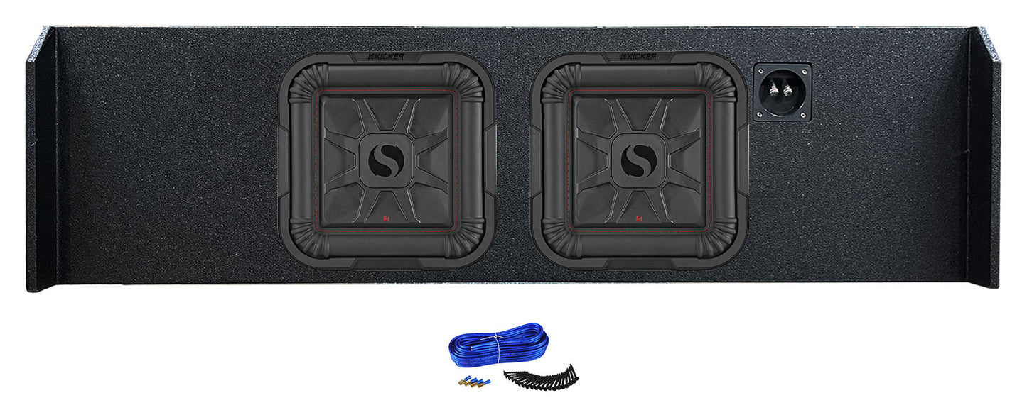 2) KICKER 10" L7T Solo-Baric Subwoofers in Box Fits 2009-Up Ford F-150 SuperCrew