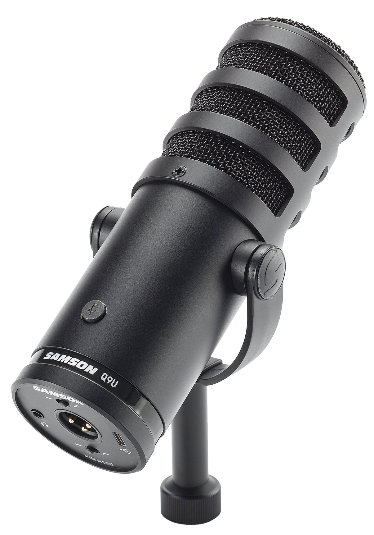 SAMSON SAQ9U USB/Analog Dynamic Broadcasting Recording Microphone+Mic Boom Arm
