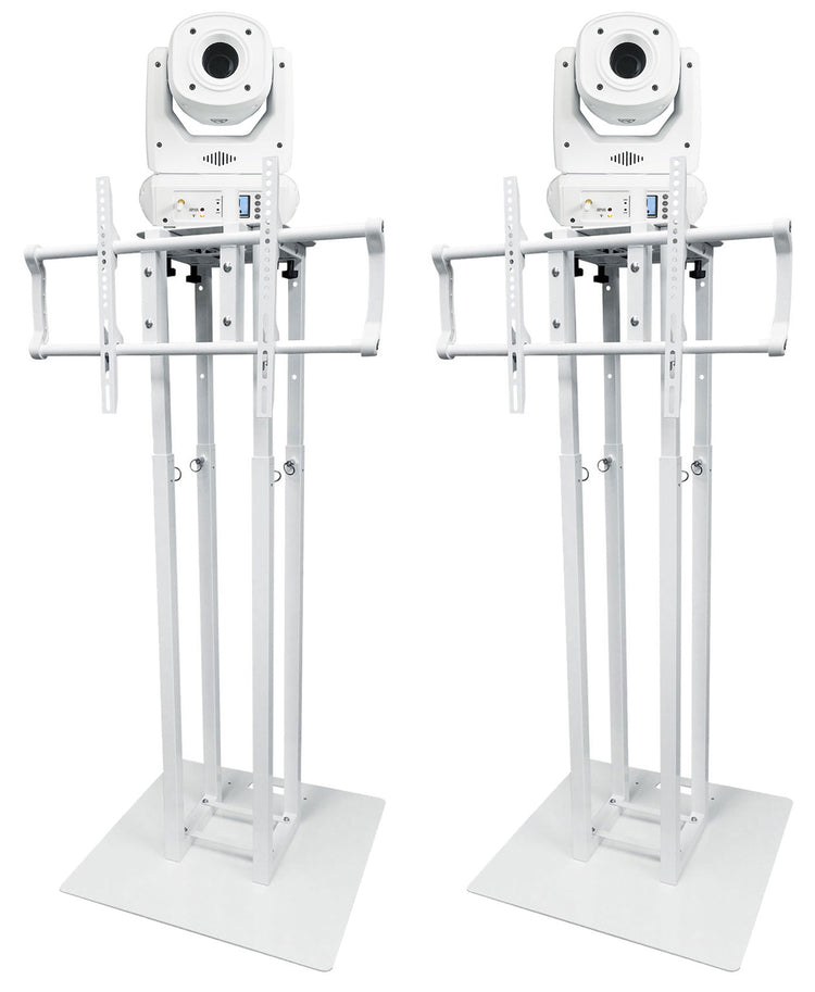 ROCK SPOT 260W White 2-Pack + RTP33-TV Totem/TV Stands Bundle