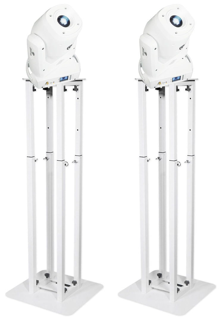 ROCK SPOT 260W White 2-Pack + RTP82W 8' Totem Stands Bundle