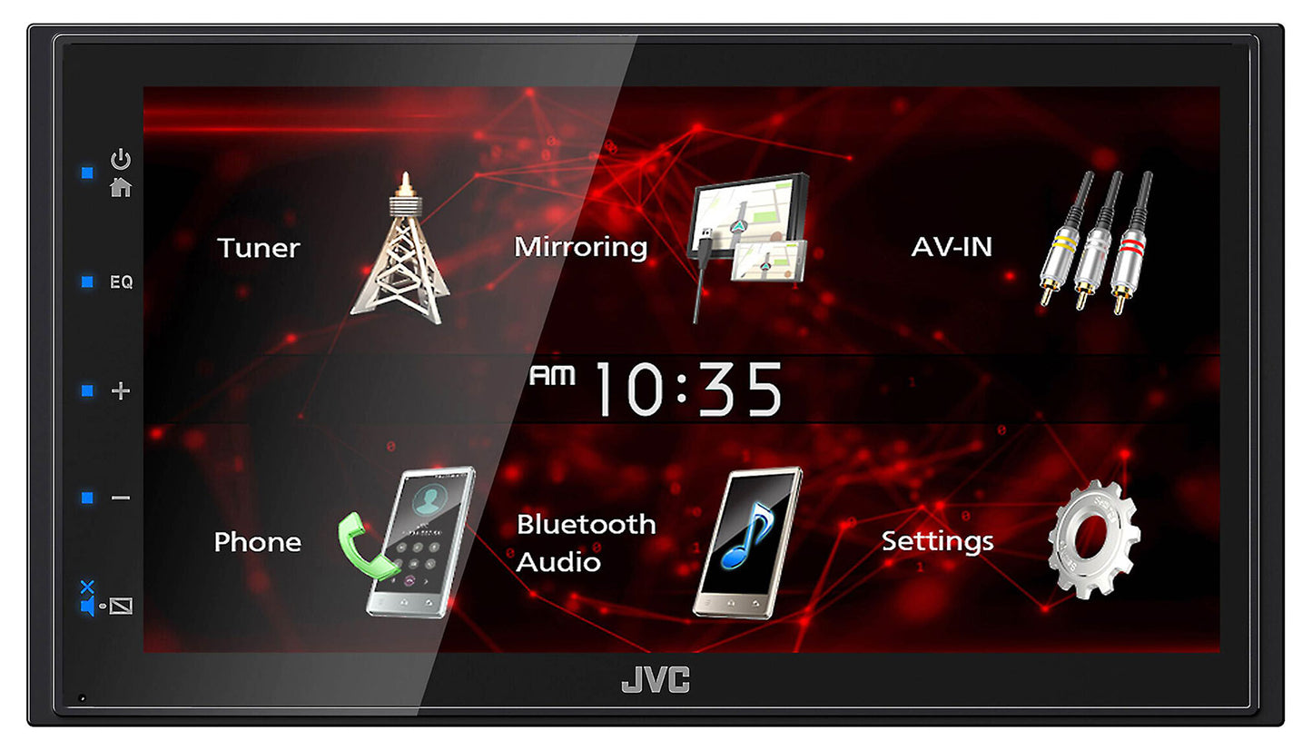 JVC KW-M180BT 6.8" Car Monitor iPhone Android Bluetooth Receiver w/USB+Camera