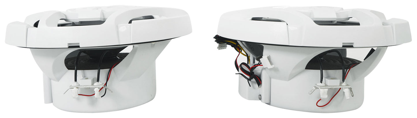 JVC KD-X38MBS Marine Stereo Receiver w/Bluetooth/USB+(2) 6.5" Speakers in White