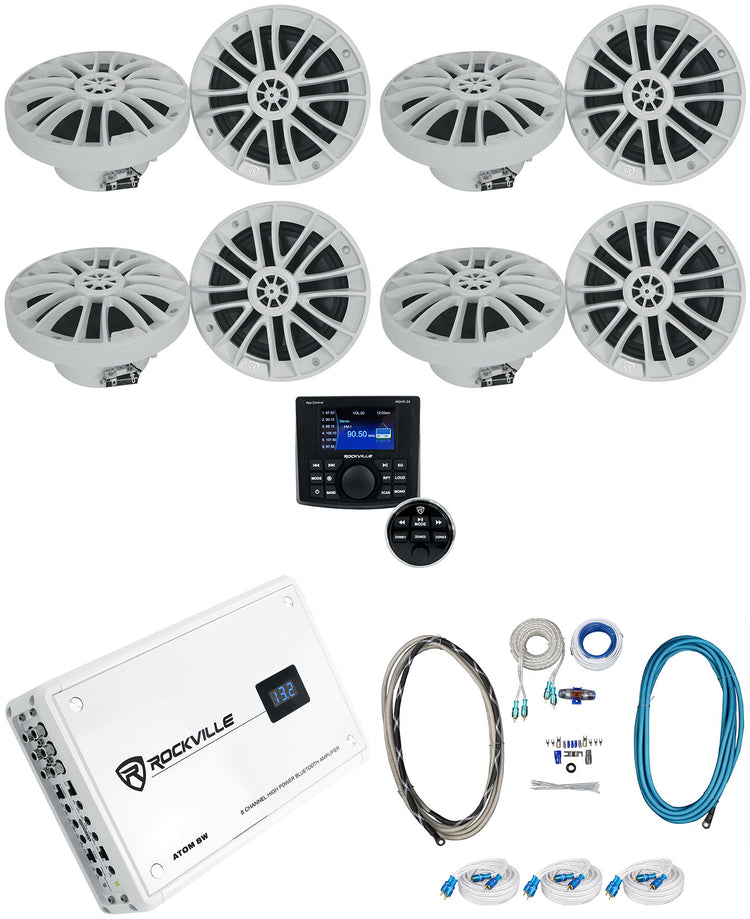 RM-PREMIUM-65 White 8-Pack + ATOM 8W + RGHR-ZA Bundle