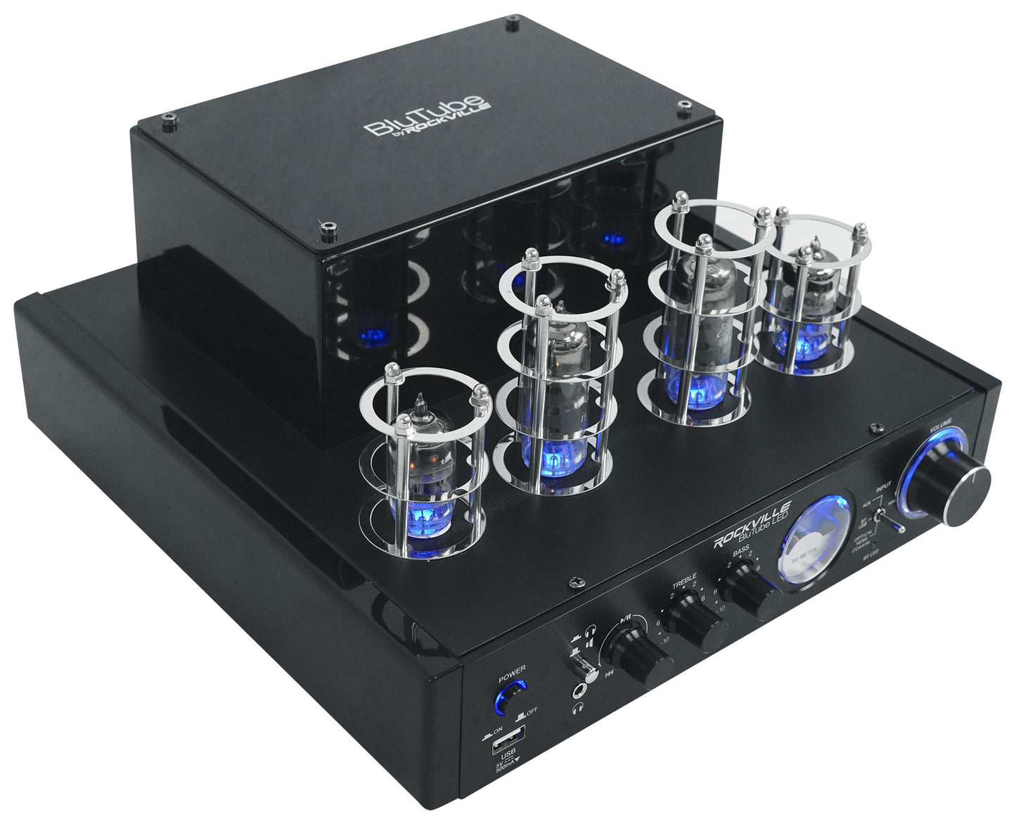 BluTube LED + KB6 Black Speakers Bundle