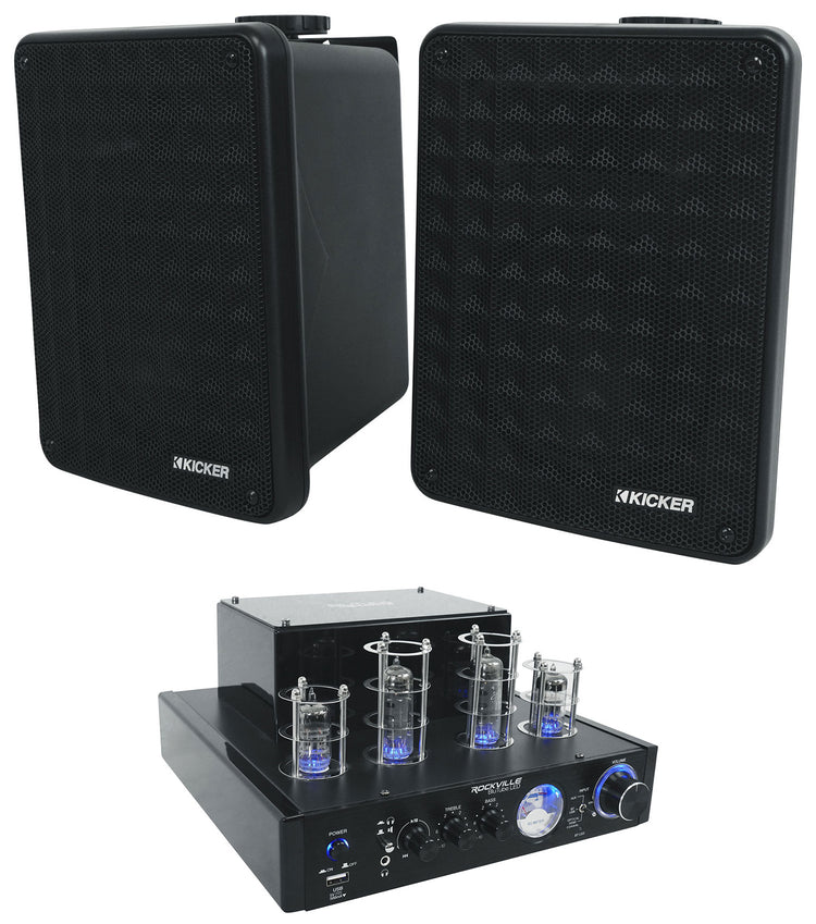 BluTube LED + KB6 Black Speakers Bundle