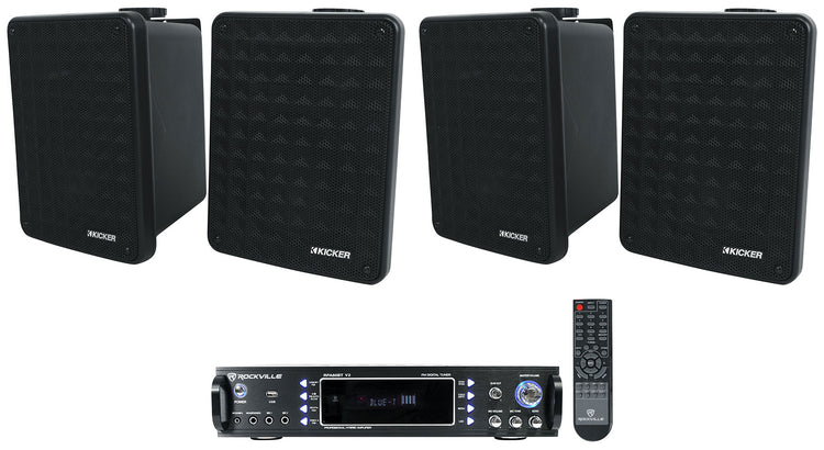 RPA60BT V2 + (2) KB6 Black Speakers Bundle