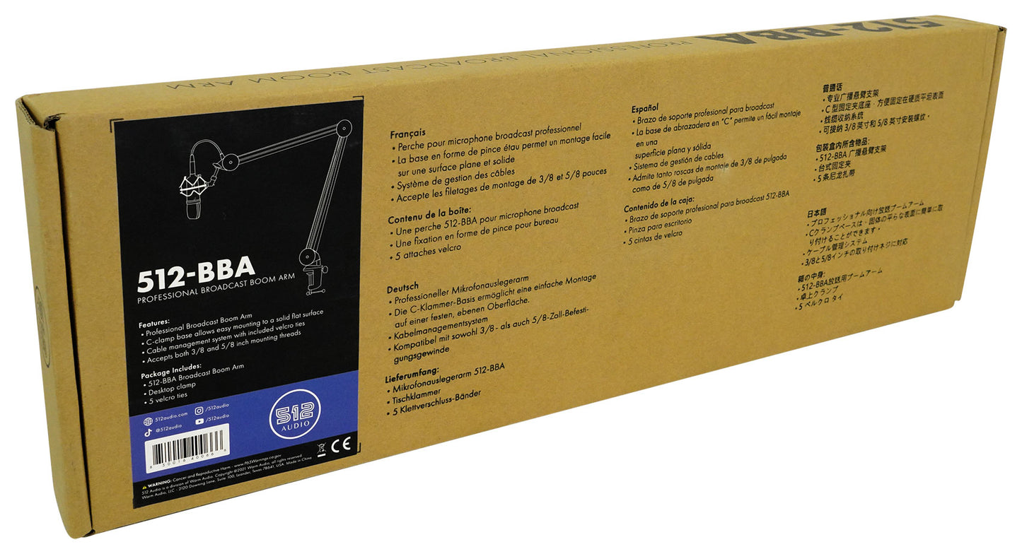 Vocopro 1-Person Podcast Podcasting Recording Streaming Kit+Warm Audio Boom Arm