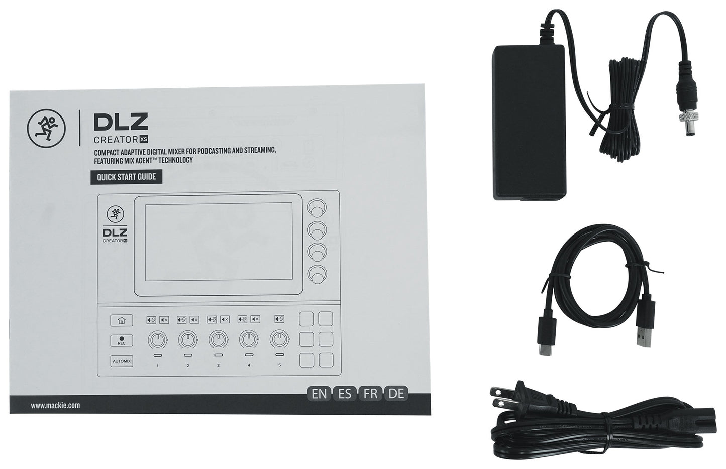 Mackie MobileMix USB-Battery Powered Phone/Tablet Streaming Mixer + XLR Cable