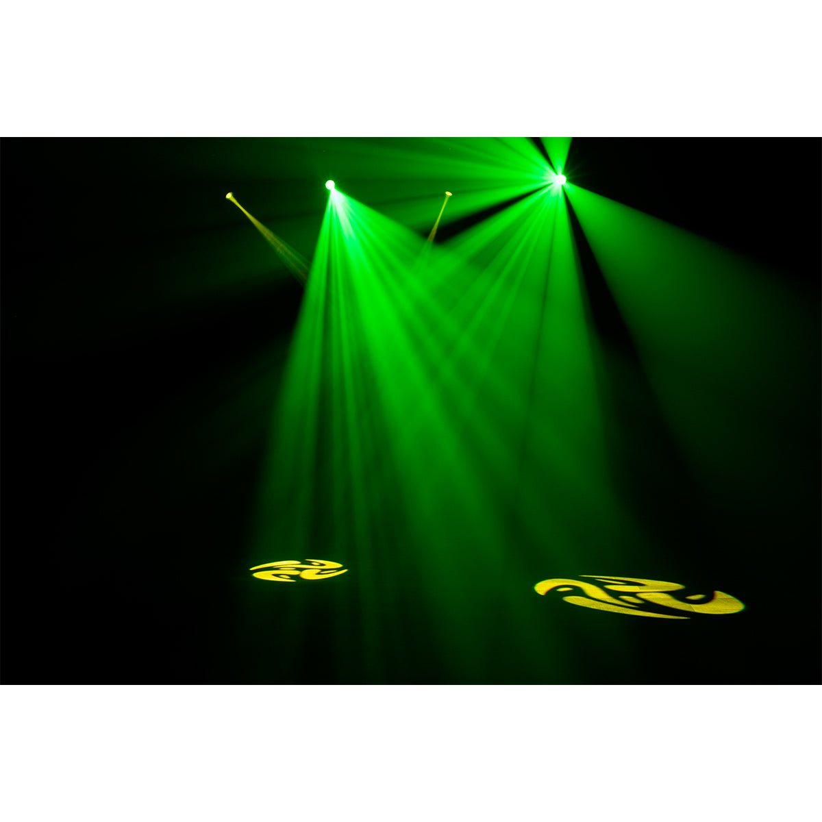 (4) Eliminator Stinger Spot 30 White LED Moving Head Lights+DMX Control+Fogger