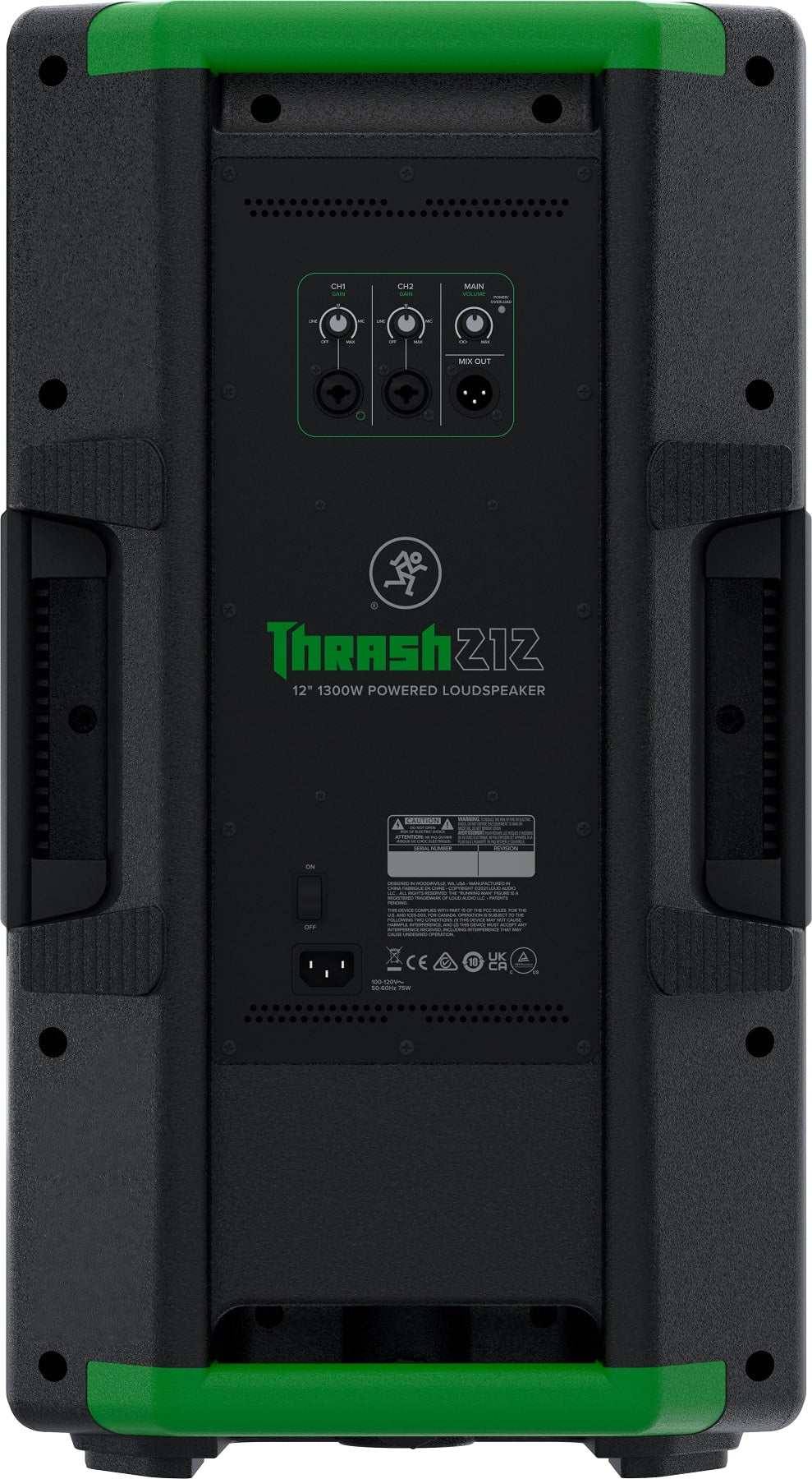 Mackie Thrash212 12” 1300W Powered Active DJ PA Speaker + XLR Cable Thrash 212