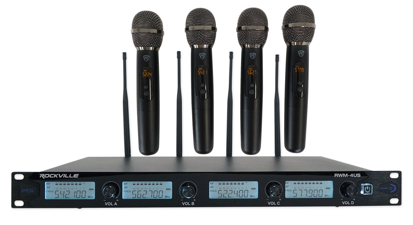 Mackie ONYX24 24-Channel Analog Mixer w/USB/3-Band EQ+Bluetooth+4) Wireless Mics