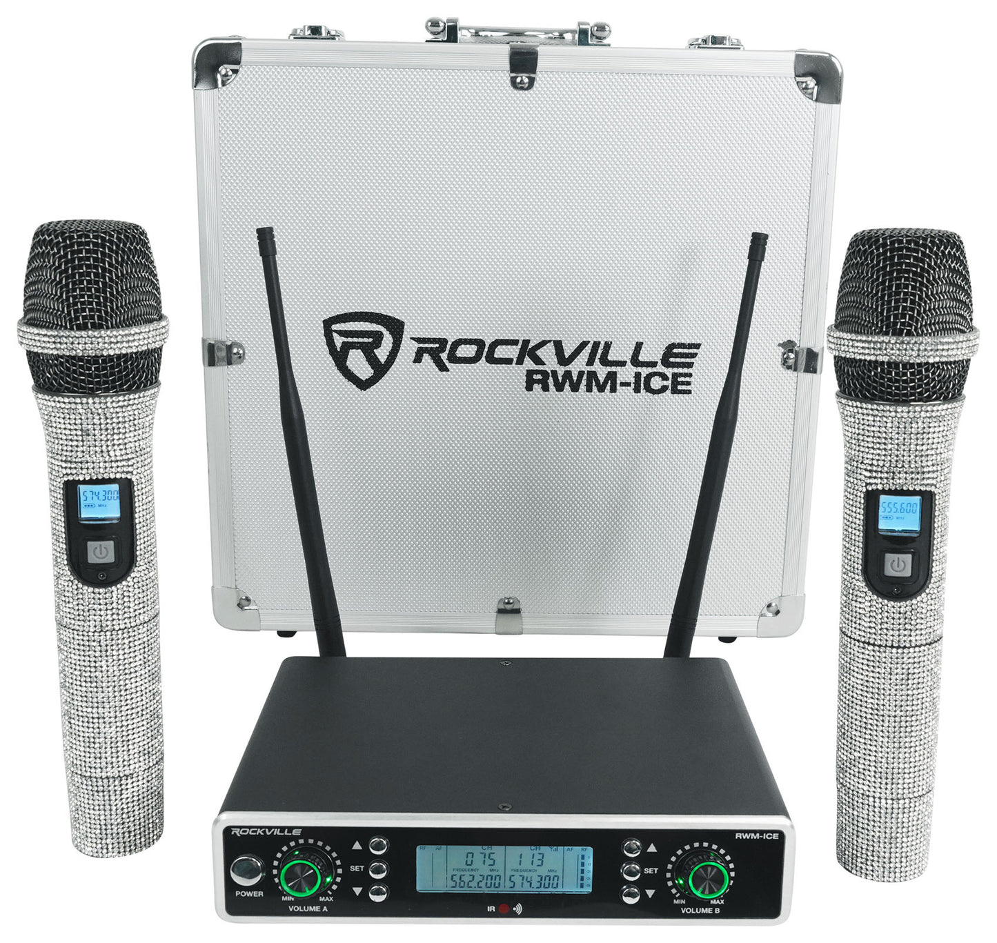 JBL EON208P Portable PA System 8" Speakers+Mixer/Bluetooth+Diamond Wireless Mics