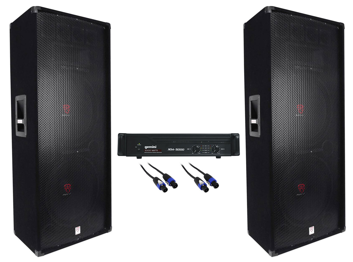 RSG15.24 Dual 15" 2-Pack + XGA-5000 Amplifier Bundle