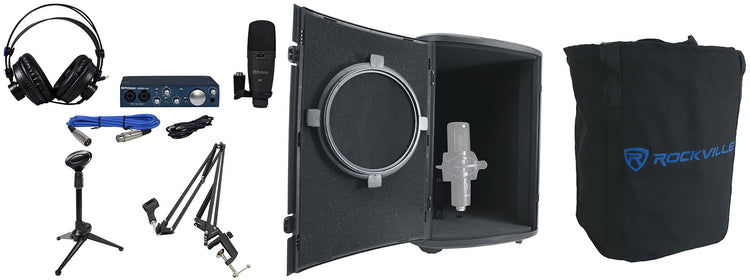 Presonus Audiobox iTwo Studio Bundle Interface+Mic+Headphones+Boom+Desk Stand