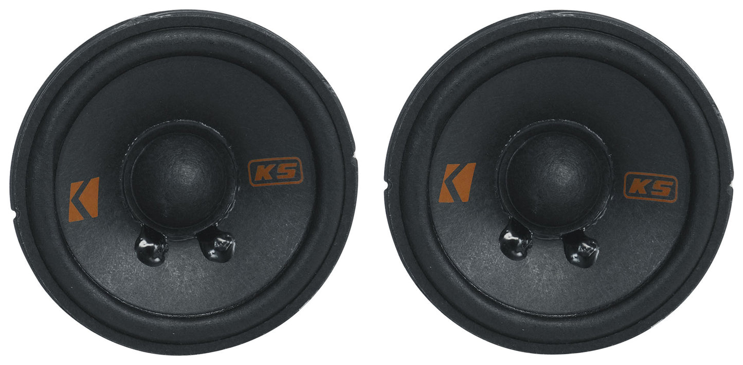 Kicker KSC270 2.75" Mid/Tweeters Fits Chrysler/Subaru/Jeep/Toyota + Home Speaker