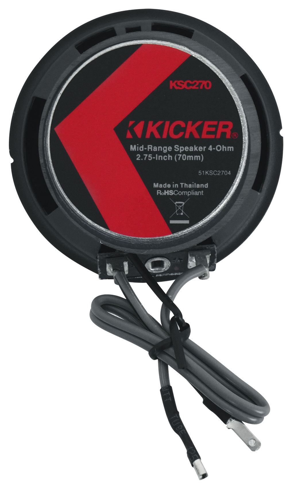 Kicker KSC270 2.75" Mid/Tweeters Fits Chrysler/Subaru/Jeep/Toyota + Home Speaker